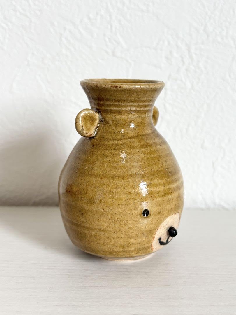 Amazon.co.jp: ヤッチとムーン くま 一輪挿し つぼっクマ やちむん