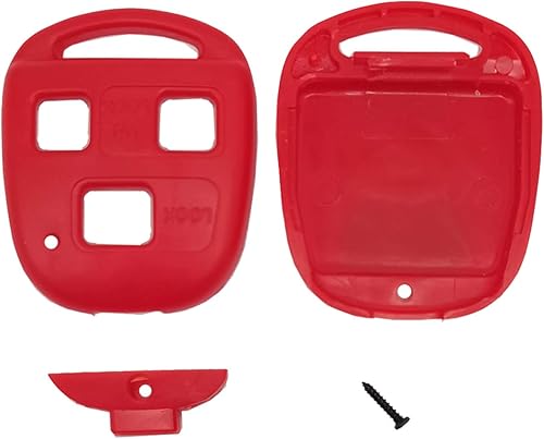 Miniatura 6 de Paquete de 2 fundas de repuesto mejoradas para llavero de entrada sin llave para Lexus ES GS GX is LS LX RX SC (1 negro + 1 rojo)