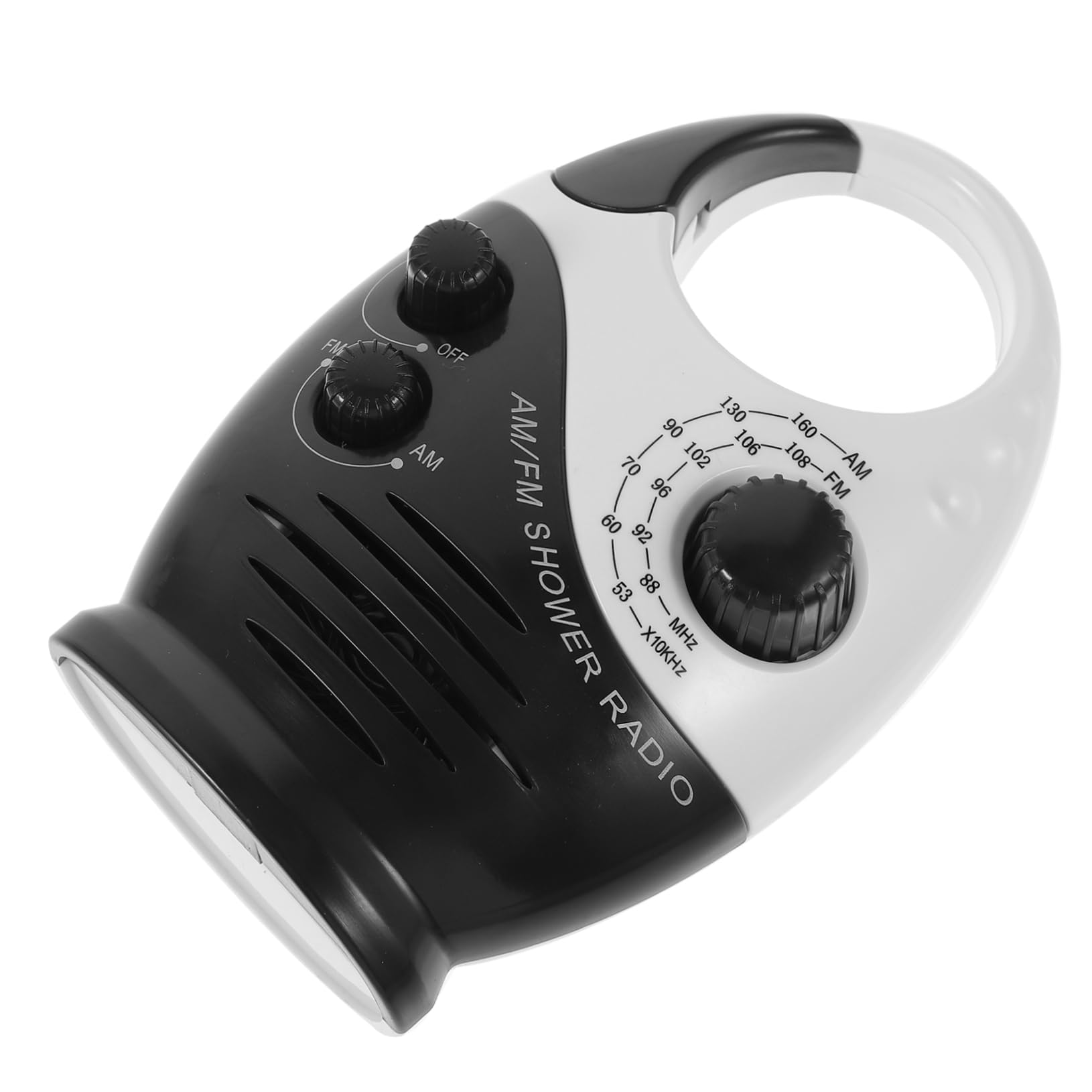 Angoily Radio De Baño Portátil Miniradio De Ducha con Asa Superior para Baño para Uso Duchas y Piscina Ligera