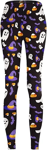 Miniatura 2 de Women Halloween Costume Fall High-Waisted Candy Skull Tights Novelty Nightmare Before Christmas Halloween Christma