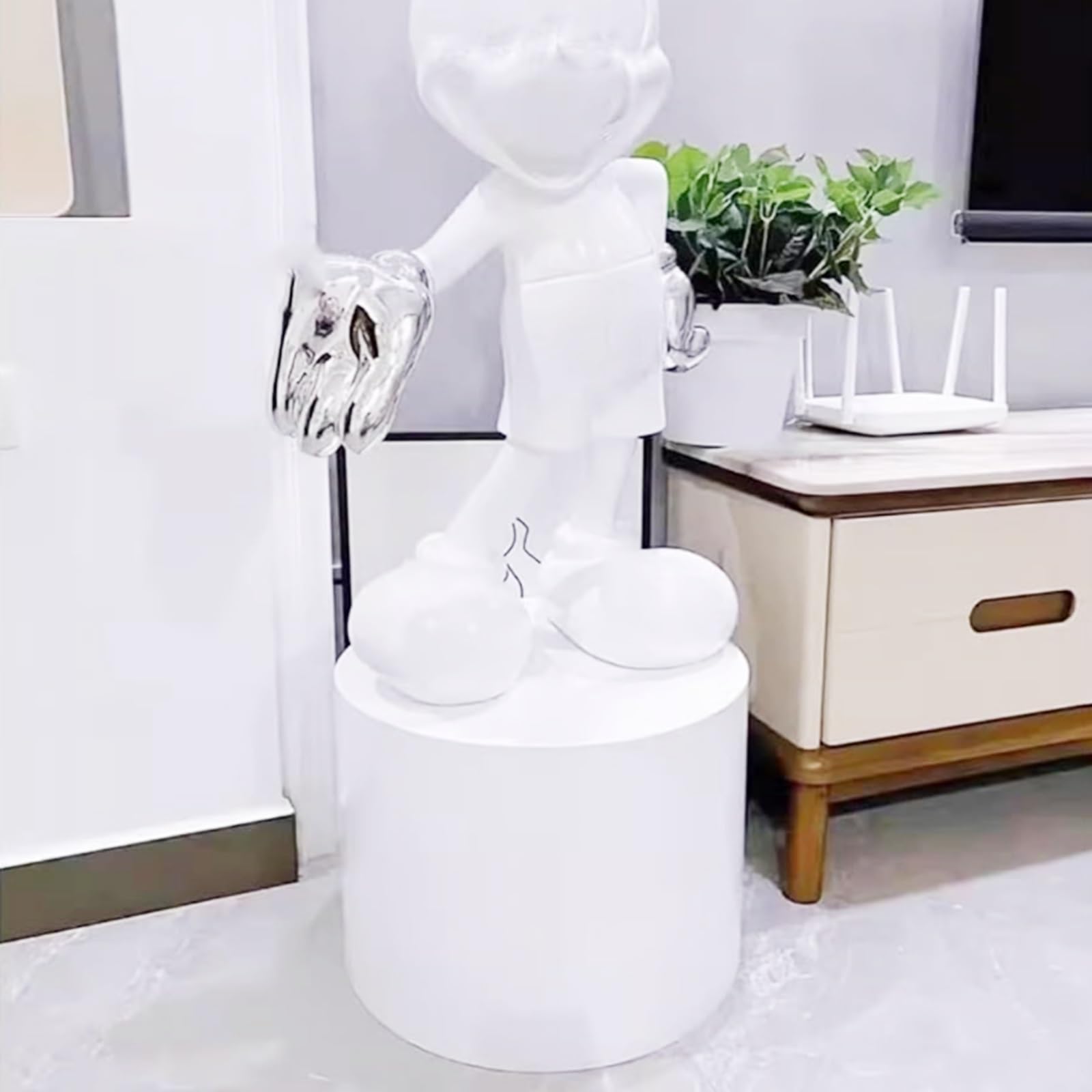 LYDBMYT Round Pedestal Stands, Sturdy Cake Pedestal Stand, Pedestal Display Plinth Pillars Dessert Table, Mannequin Display Base Stand(60x20cm)