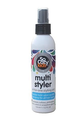 SoCozy Multi Styler para cabello de niños  Seguro para el peinado diario  5.2 onzas  Sin parabenos, sulfatos, colores sintéticos o tintes