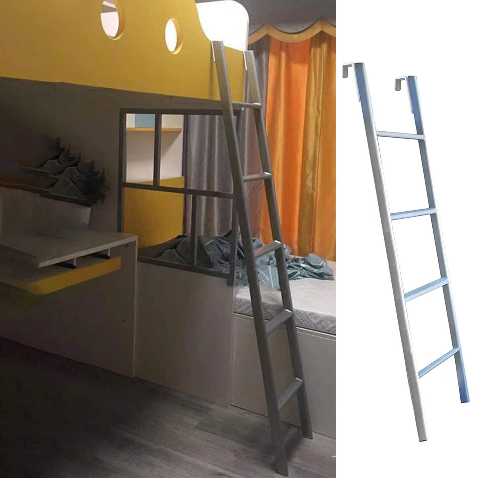 Escalera de cama con piso de 130 cm: máxima estabilidad para literas del hogar y camper