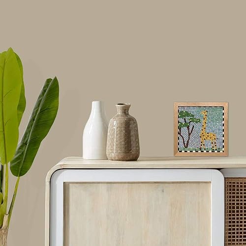 Miniatura 2 de Descubre el antiguo arte de los mosaicos con nuestro kit para adultos, jirafa cuadrada de 7 pulgadas (7.9in)