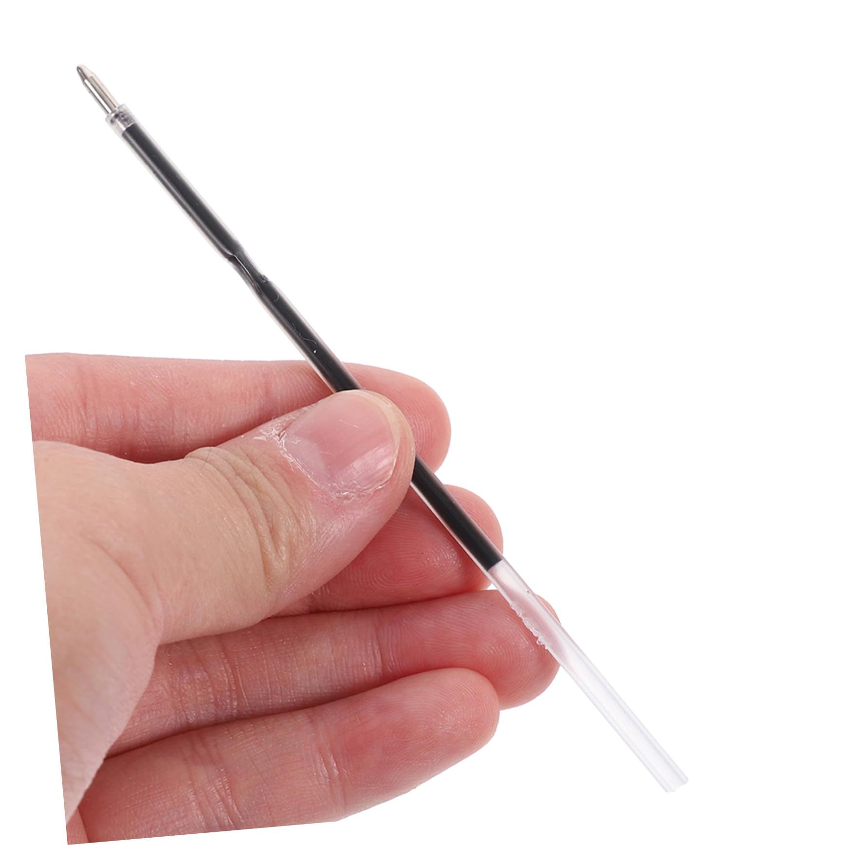 500 Piezas Recambios de Bolígrafo Negro Unidades Tinta Resistente Manchas Recargables para Oficina y Escuela Escritura y Precisa