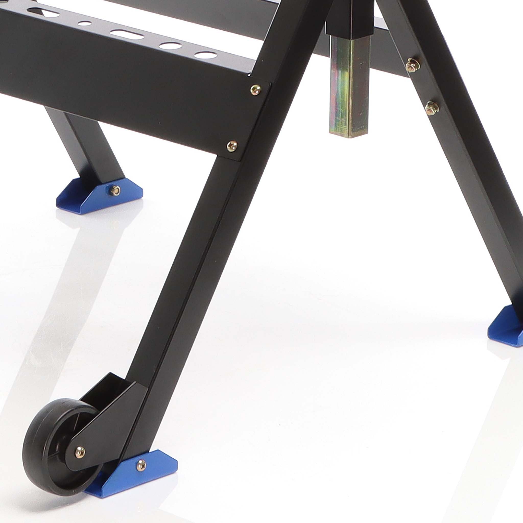 XPOtool Banco saldatura pieghevole max 150 kg, carrello regolabile in altezza 735-860 mm, inclinabile fino a 90°