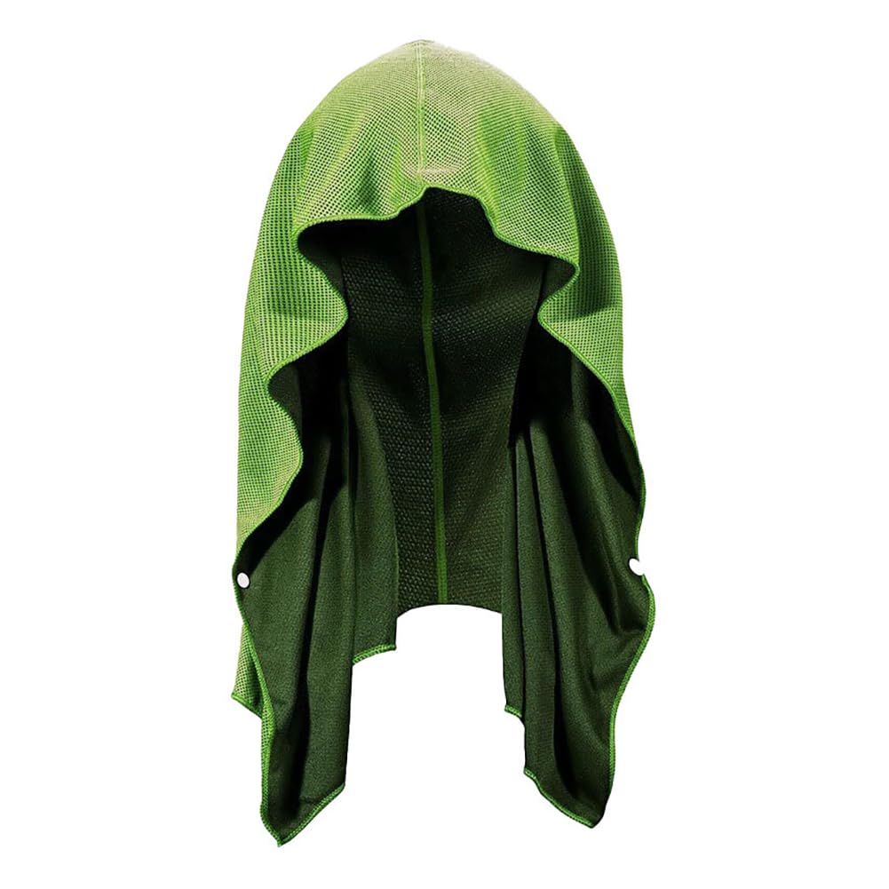 LWAQWHU Cooling Towel,Sun Protection Cooling Towel for Hot Weather Travel, UV Protection Sport Head for Neck Face Quick Drying Absorbent Travel (Green)