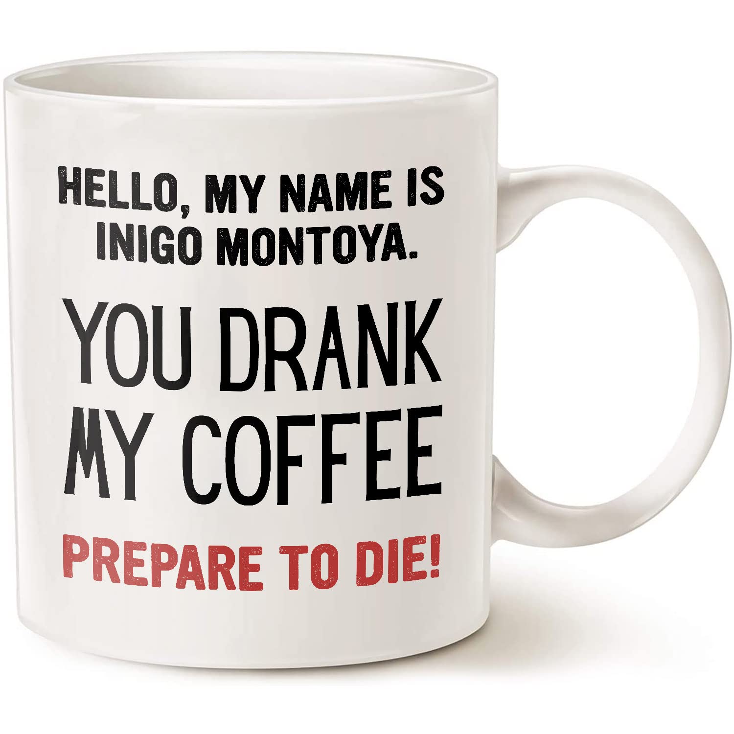 KAZMUGZ Taza De Cerámica De 325 Ml Con Texto En Inglés "You May Think