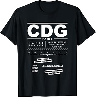 Paris Charles De Gaulle Airport France CDG T-Shirt