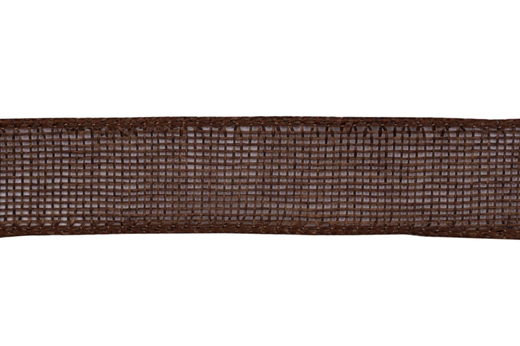 Ribbonitlux Brown Burlap Wired Ribbon, 25mm x 18 Meters, Wired Edge Burlap Ribbon for Gift Wrapping Big Bow, Wreath - Image 2