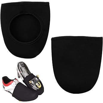1 Pair Bicycle Shoe Covers Cycling Toe Overshoes for Men and Women Non-Slip Cycling Shoe Covers for MTB and Road Bike Black