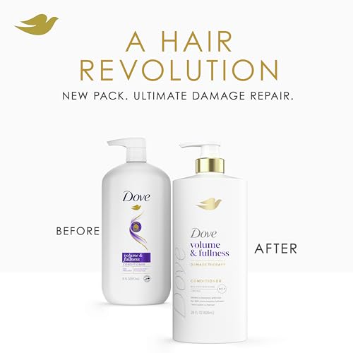 Dove Conditioner Volume & Fullness for Fine, Thin Hair with Liquid Bio-Protein Care Technology and Biotin 28 Fl oz - Image 5