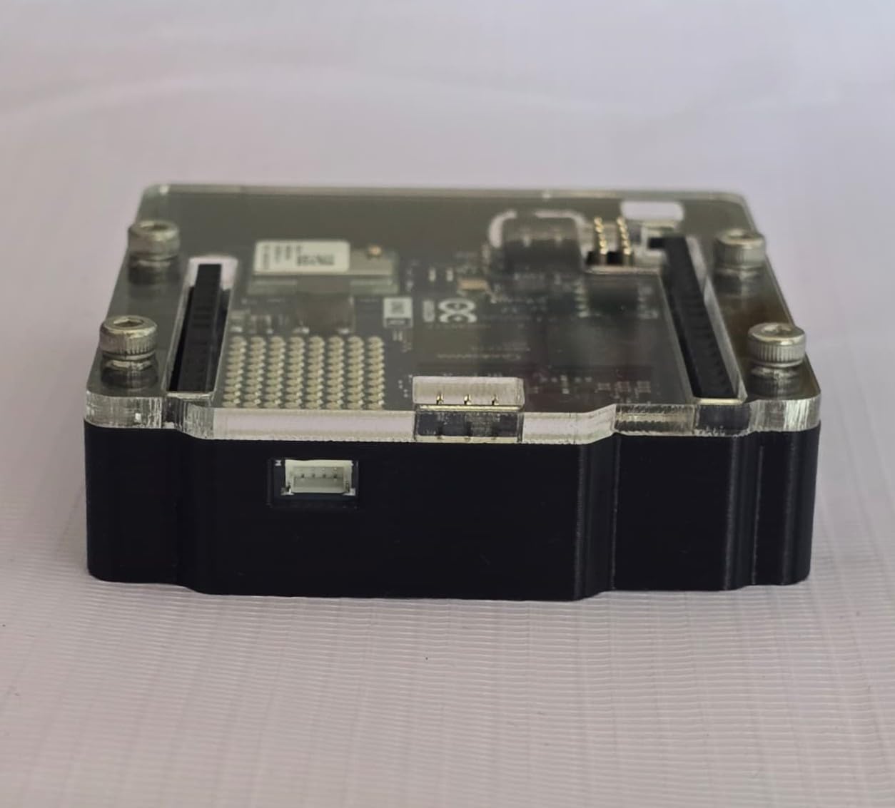 Case Enclosure for UNO WiFi & UNO Q Minima | Gloss Acrylic Clear Top, Anodized Plastic Base | DIN Rail & Tripod Mount Compatible | Protective Computer Box-image-31