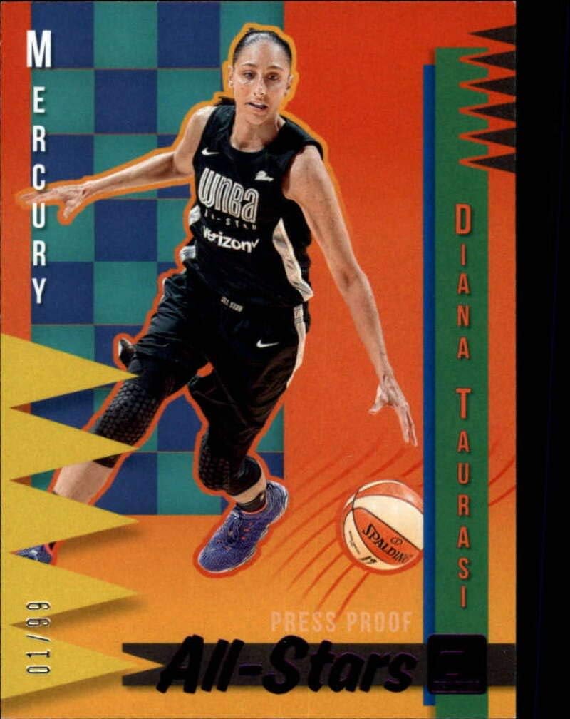 2019 Donruss WNBA All-Stars Press Proof Purple #14 Diana Taurasi SERS99 Phoenix Mercury Official Panini Basketball Card