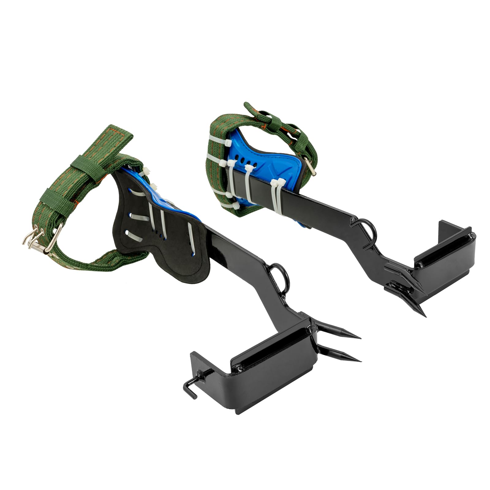 Juego de equipo para escalada de árboles, 1 par de equipos de escalada de árboles, 100 kg, cuerda de sujeción, crampones, pinchos con cinta de seguridad