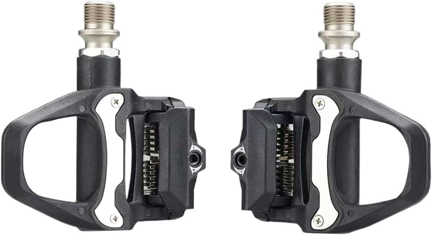 Compatible for Road Bike Pedal Nylon Bicycle Locking Pedals Cycling Bearing Cleats Clipless for SPD SL System with Plate