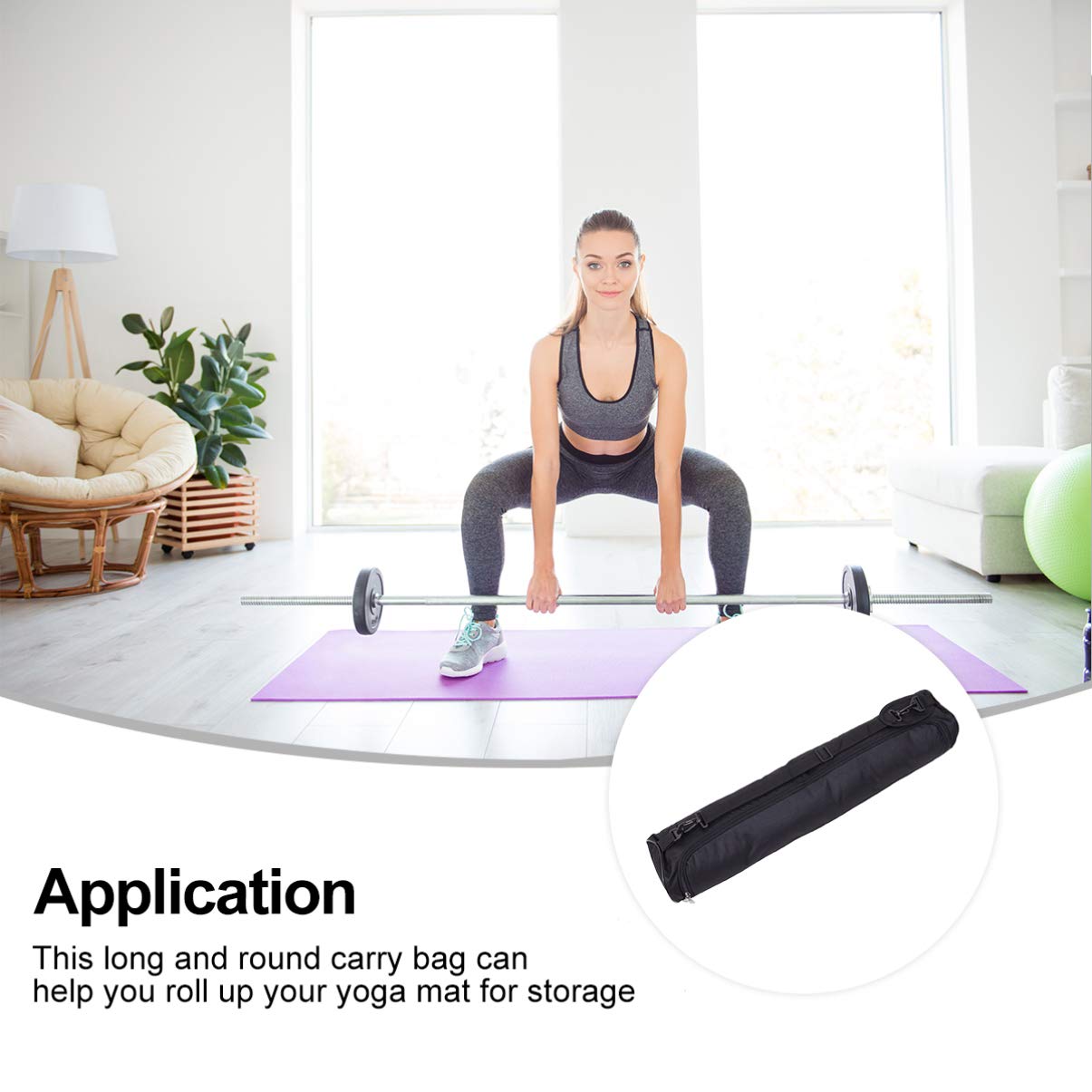 CLISPEED Borsa Per Tappetino Yoga - Impermeabile Con Tracolla | Leggera E Resistente