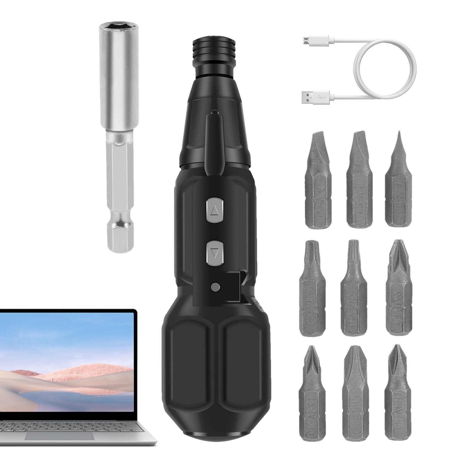 Mini tournevis électrique 3.6V rechargeable LED pour informatique