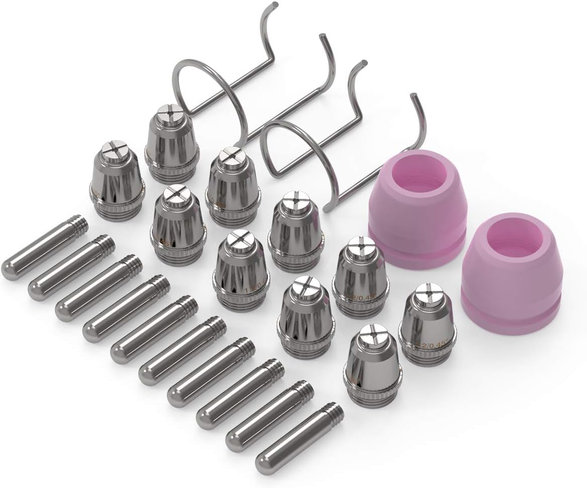 YESWELDER Plasma Cutter Torch Consumables .045'' 24 Pcs Cutting Torch