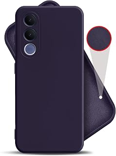 Hupshy Liquid Silicone Back Cover Case forVivo V70 FE 5G, | Soft Micro-Fibre Lining Inside | Camera Protection Bump | Shoc... Price In India