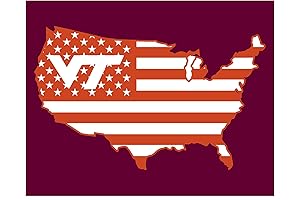 Virginia Tech College Footballs Patriot Wall Decor