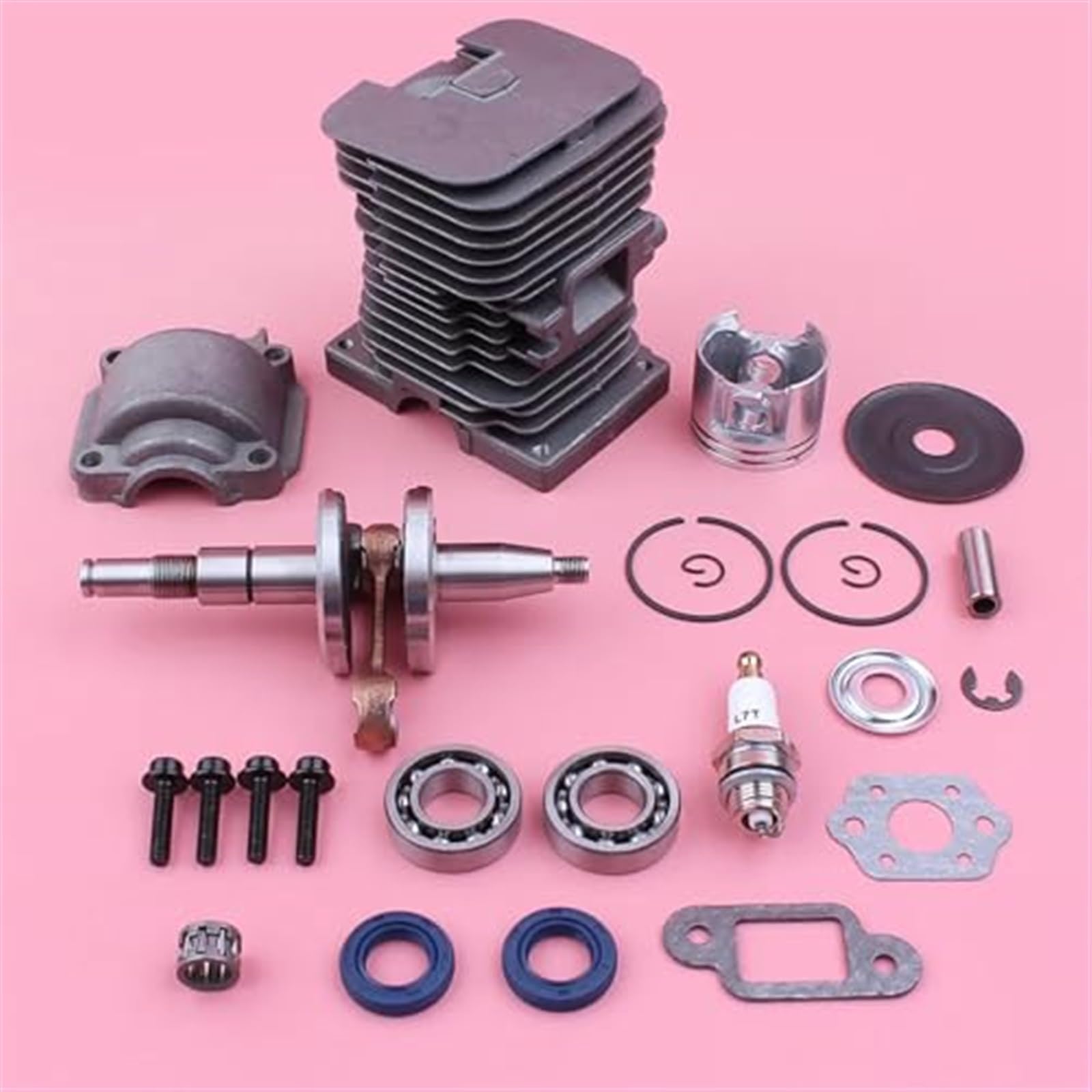 Kit de pistón de Cilindro de 38 mm, for STIHL, MS180 018 MS 180, cigüeñal, cojinete, Sello de Aceite, Bandeja de Motor, Pieza de Repuesto for Motosierra Kit de carburador