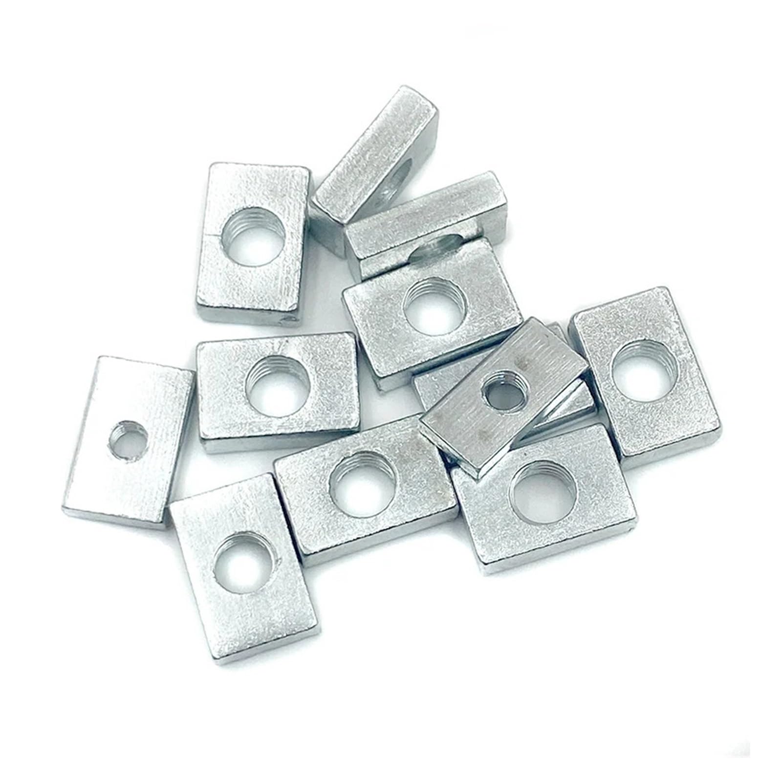 Tuercas Cuadradas for Perfiles de Aluminio - Acero al Carbono Galvanizado(M8x25x15x5 10pcs)