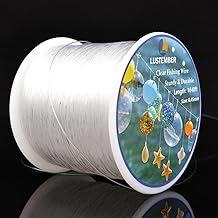 Fishing Wire, 1640 ft Clear Fishing Line, Strong Invisible String for Hanging Decorations, Balloons, Crafts, Jewelry Making, Beading, Bracelets and Necklaces