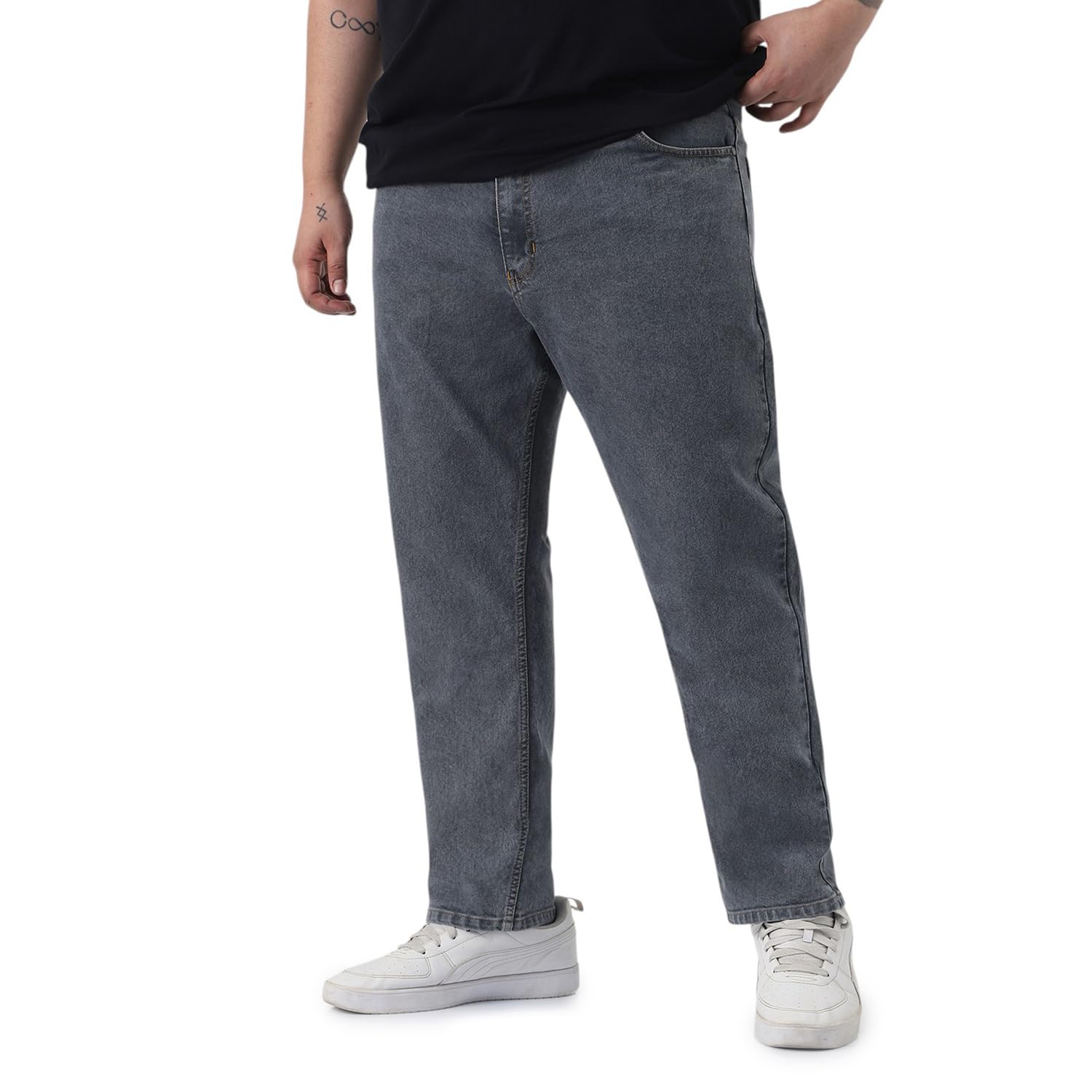 urbano plus Men's Slim Fit Washed Denim Jeans Stretchable-picture-10