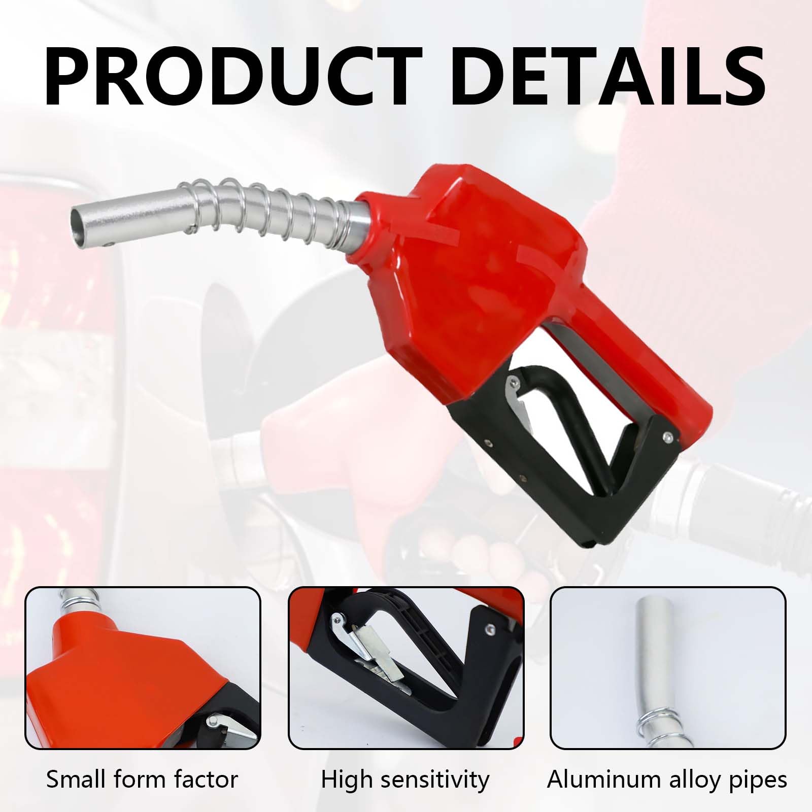 Boquilla Diésel Automática, Boquilla Para Gasóleo Y Diésel Pistola De Combustible Para Coche Boquilla De 3/4" Bomba Automática De Gasóleo Para Calefacción Bomba De Succión De Aceite Dispensador