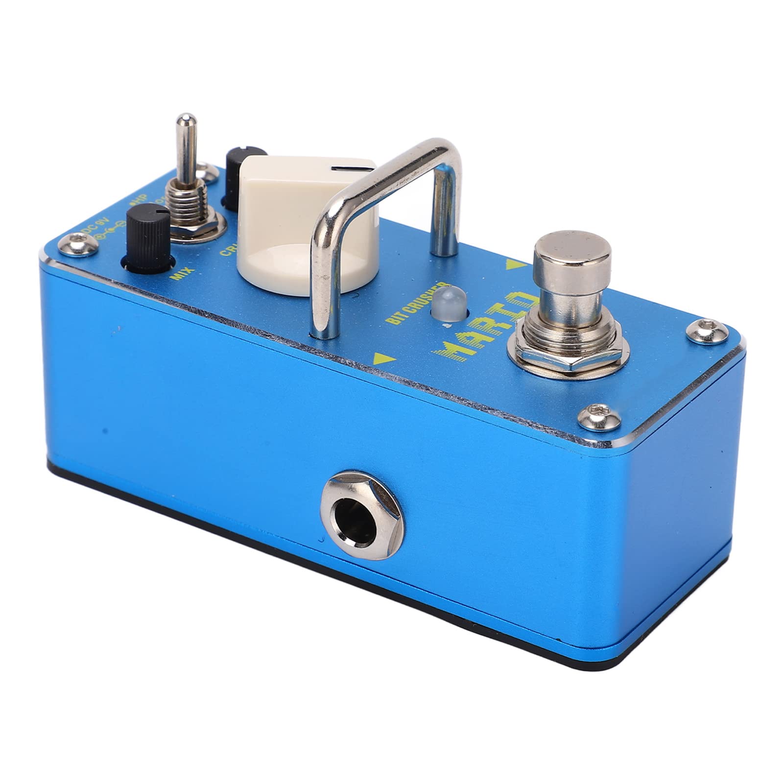 Pedal de Efecto de Guitarra Eléctrica, Trituradora de Brocas, True Bypass, Carcasa de Metal Ligera, Azul para Músicos