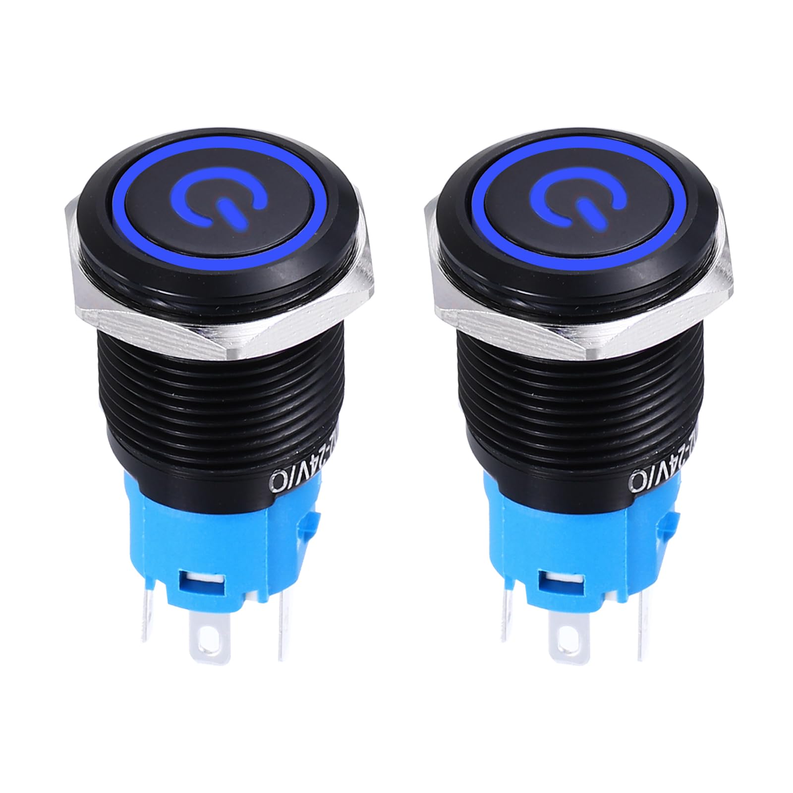 DMiotech 2 Pcs 16mm / 5/8" Push Button Switch
