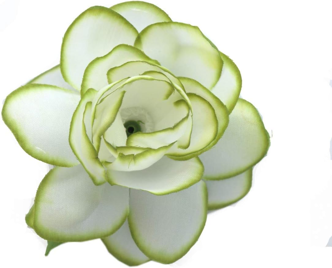 Hawaii Luau Party Artificial Fabric Gardenia Hair Clips