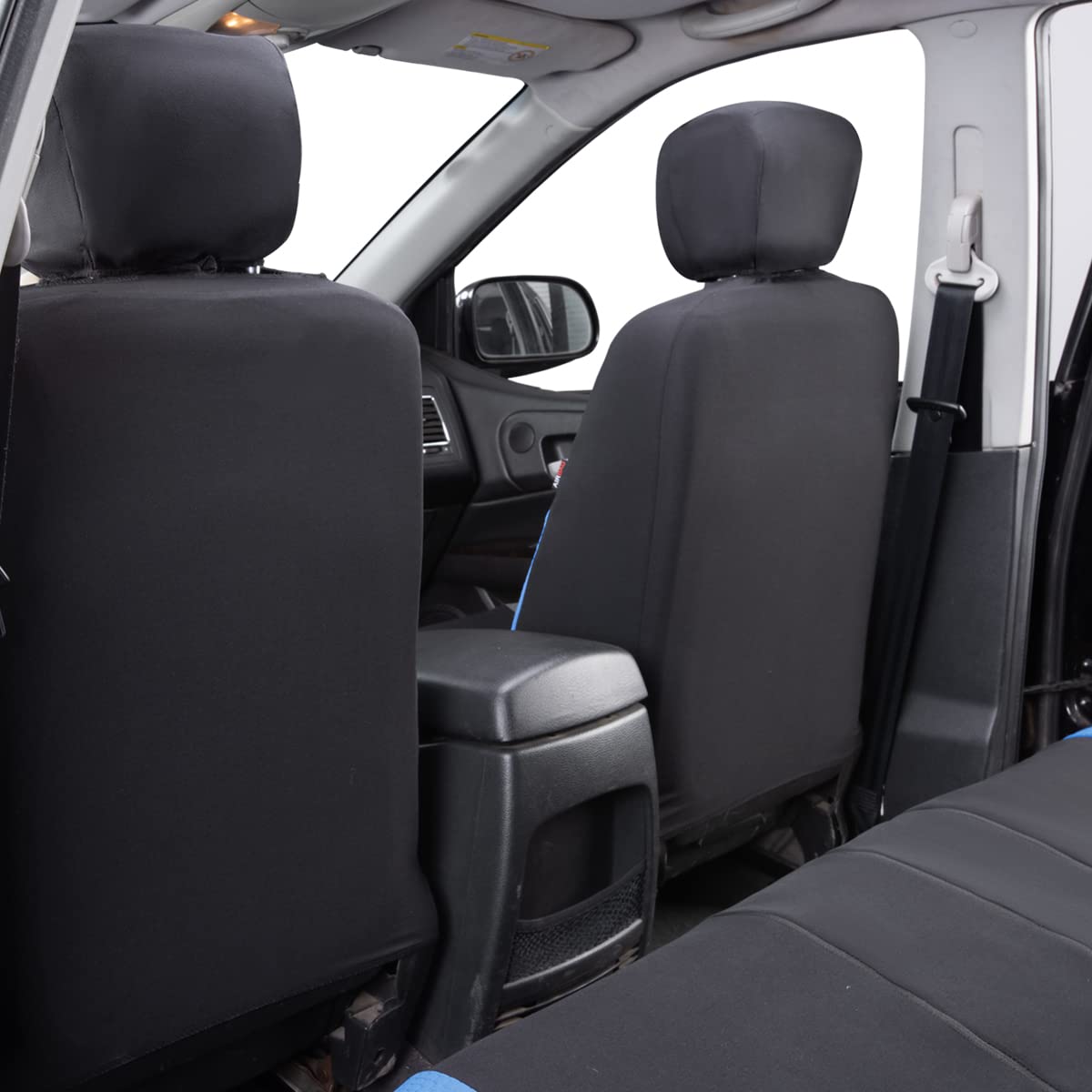 Flying Banner car seat Covers Full Set Fashion Woman Lady Girl Sporty Color Rear Bench Split Easy Installation SUV car Truck (Full Set (9 PCS), Blue)