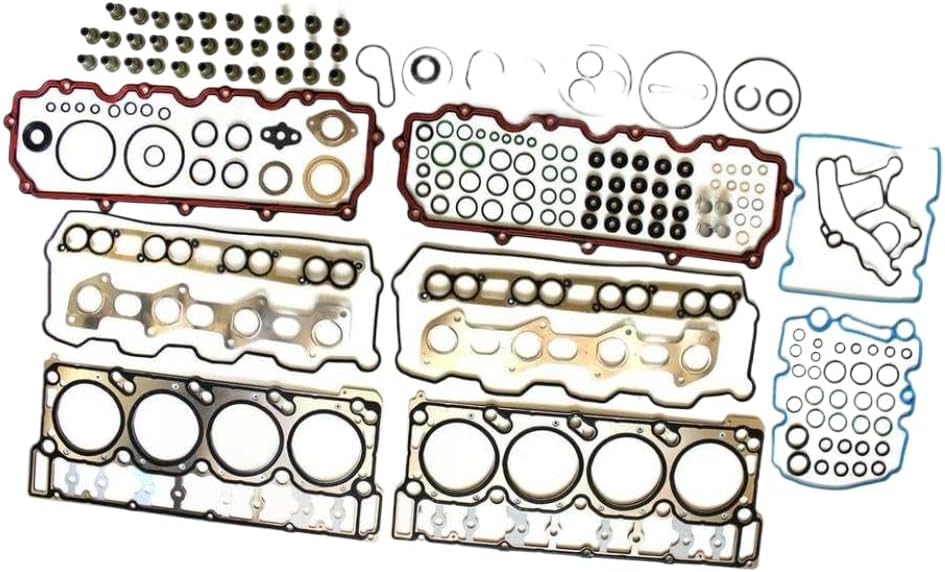 Head Gasket Set HSU26374 HS54450 Compatible With 03-10 E-350 03-07 E-450 6.0L Diesel Turbo 6.0L Engines Components Rebuilding Kits Part