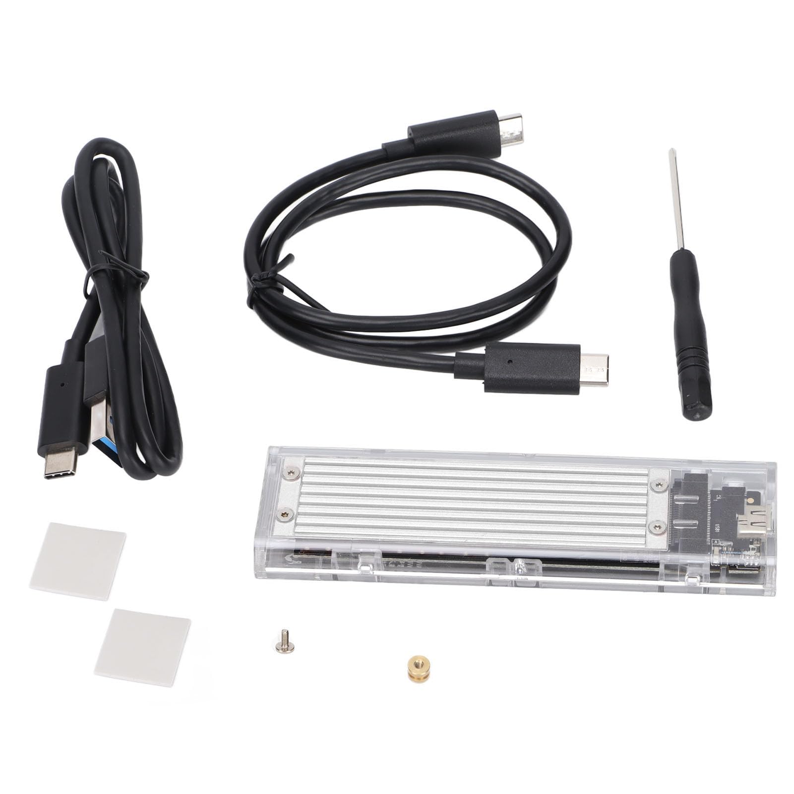 Ausla M.2 NVMe a Adattatore per Disco Rigido Esterno, 10Gbps (SILVER)