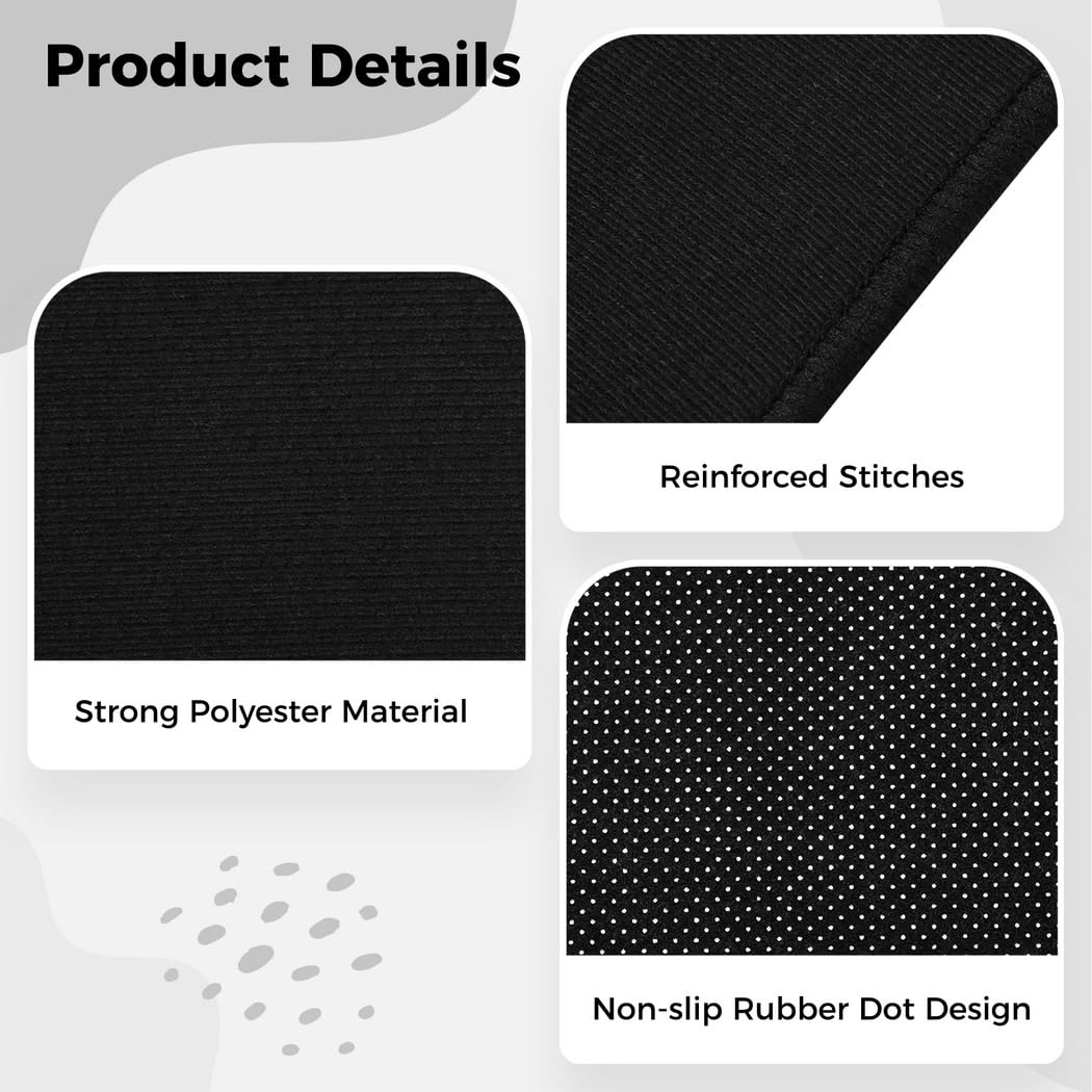 Tapis de batterie de 1,8 x 1,5 m, tapis de batterie avec fond antidérapant, tapis insonorisant pour instrument de musique (tapis de batterie)