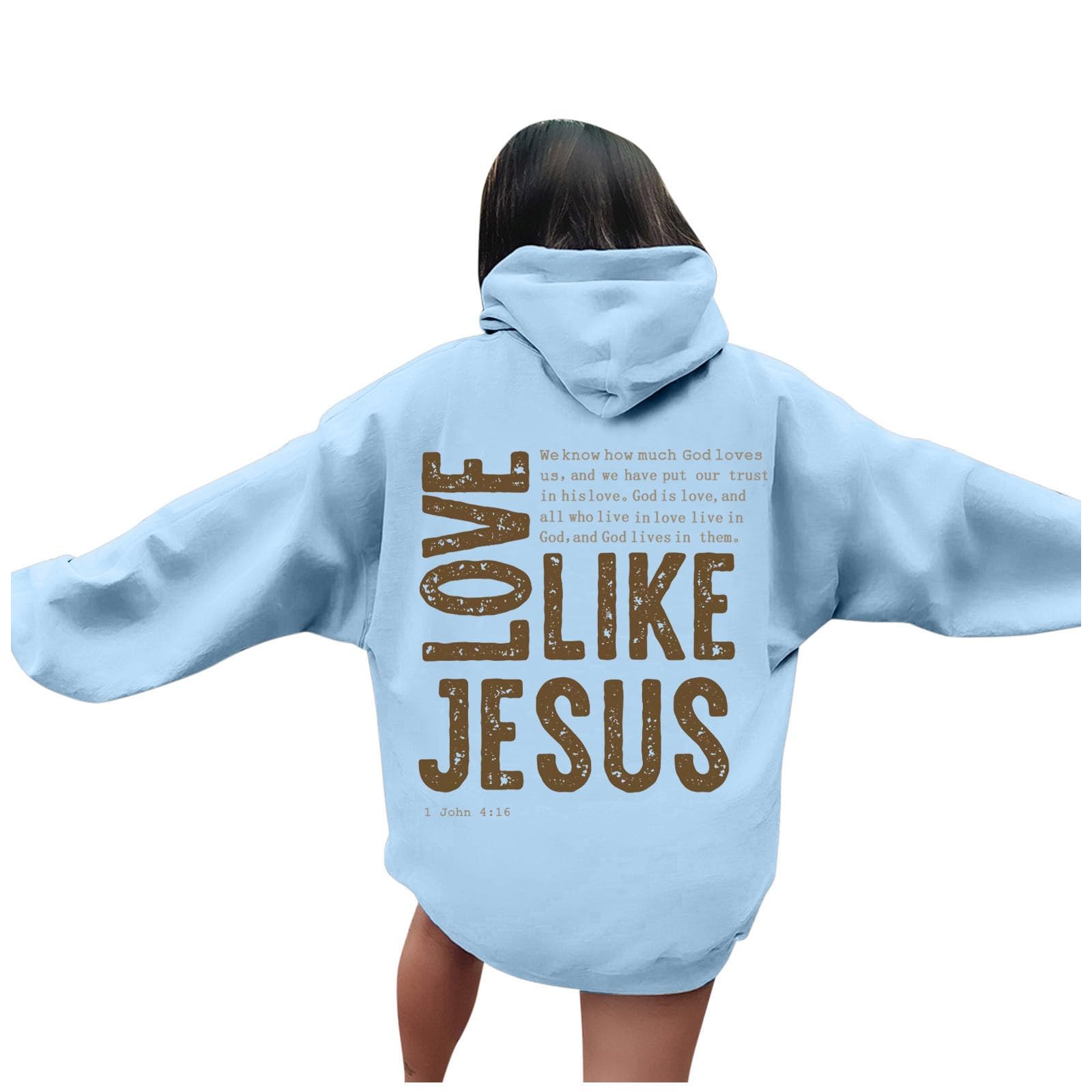 You Are Enough Hoodie TRUST IN THE LORD Christian Bible Verse