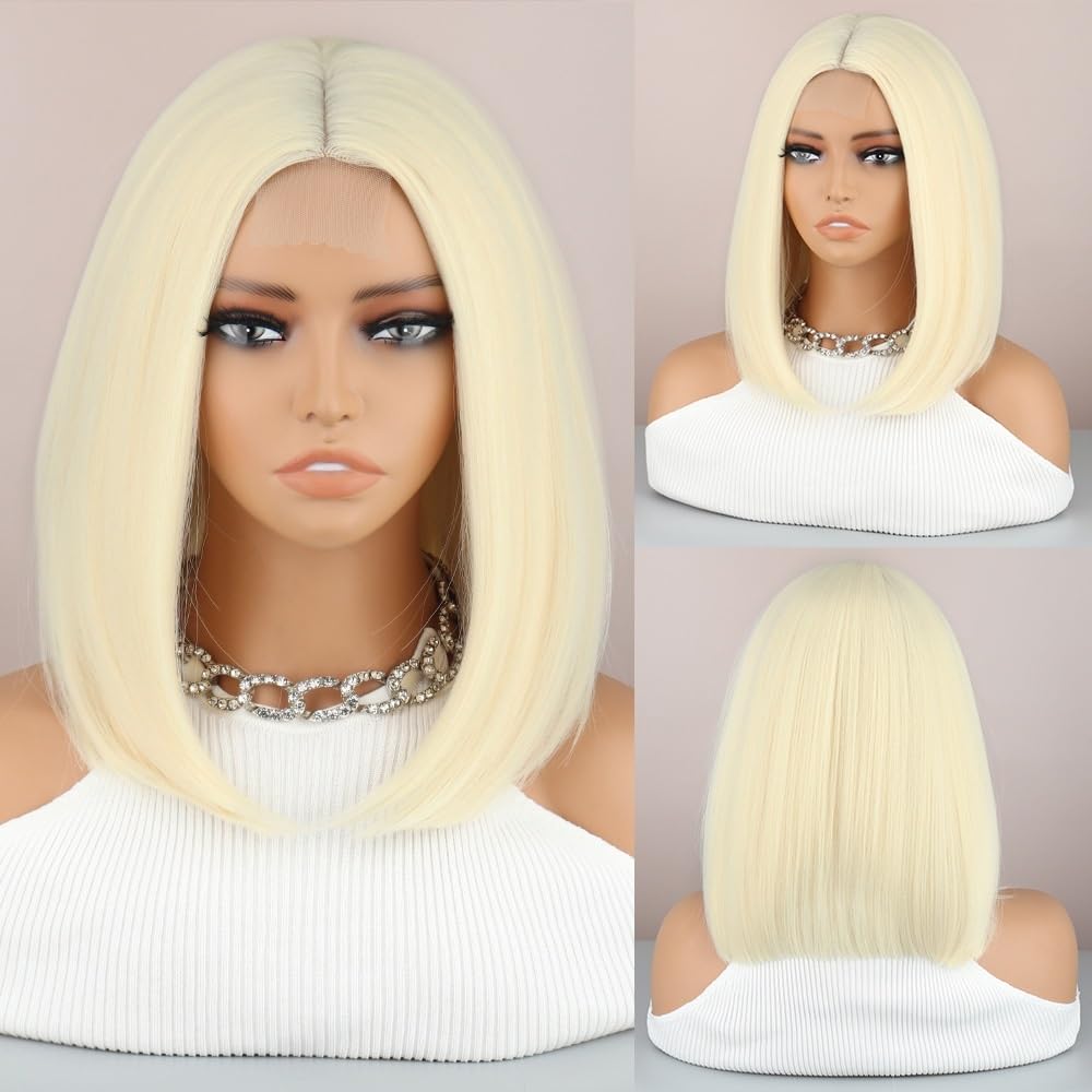 Perruques cheveux humains tricolores avec dentelle frontale invisible