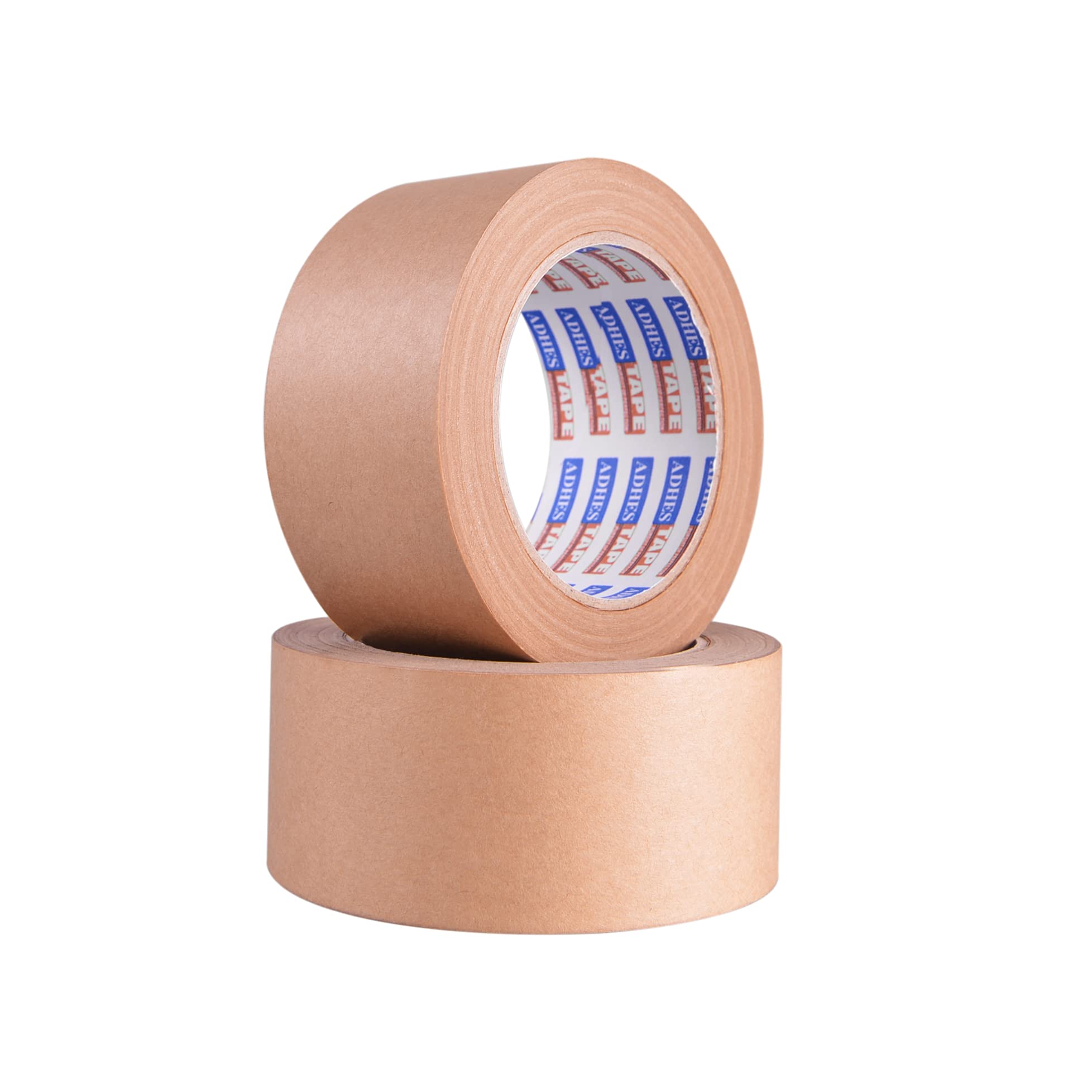 ADHES Cinta de embalaje de papel kraft Cinta adhesiva para paquetes y cajas reciclable ecológico marrón 50mm x 40m
