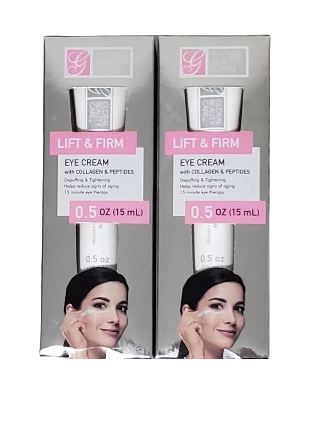 Lift and Firm Eye Cream with Collagen and Peptides, 0.5 oz, Anti-Aging Treatment, 2-Pack Lift and Firm Eye Cream with Collagen and Peptides, 0.5 oz, Anti-Aging Treatment, 2-Pack