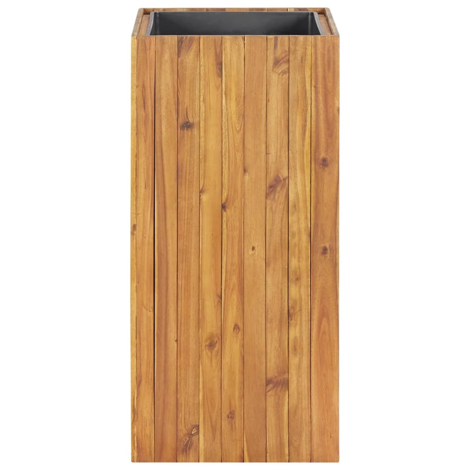 Gecheer Letto Rialzato da Giardino, Fioriera Alta in Legno Massello di Acacia 43,5x43,5x90 cm con Drenaggio Ottimale per Piante, Ideale per Balcone Giardino e Orto