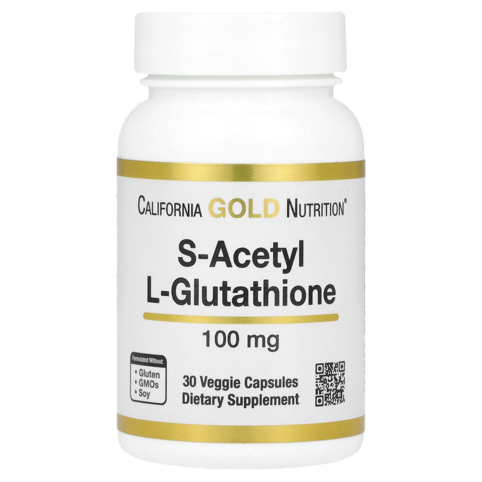 S-Acetyl L-Glutathione, 100 mg, 30 Veggie Capsules