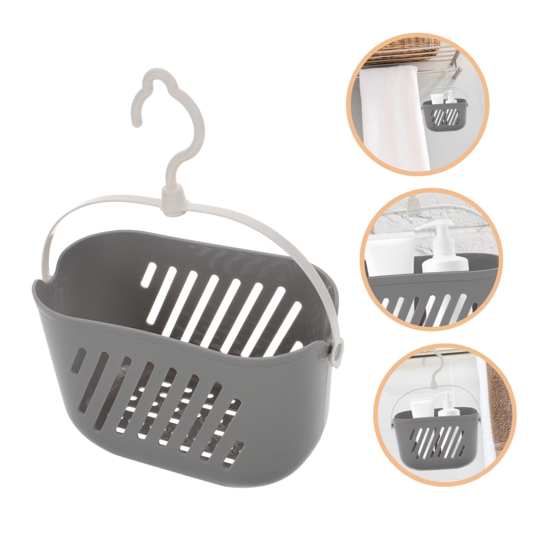 EXCEART 2 Piezas Cesta De Mano De Baño Cestas De Almacenamiento De Plástico Ducha sobre La Ducha Cestas De Plastico Ducha sobre El Cabezal De La Ducha Colgante El Plastico Cesta De Aseo