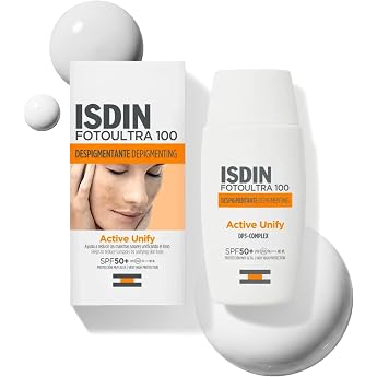 ISDIN Fotoultra 100 Active Unify Color SPF 50+ 50ml Facial Sun Cream Brightens and Unifies Skin Tone