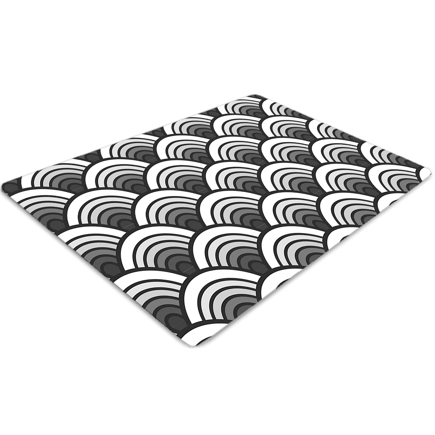 Tapis antidérapant et imperméable 140x100 cm en PVC protecteur de sol résistant Ombre Shell