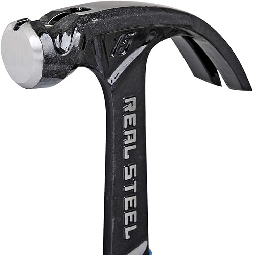 Miniatura 5 de Real Steel Martillo de encuadre de garra curva forjada de una pieza de 15 onzas con agarre de cojín 0516