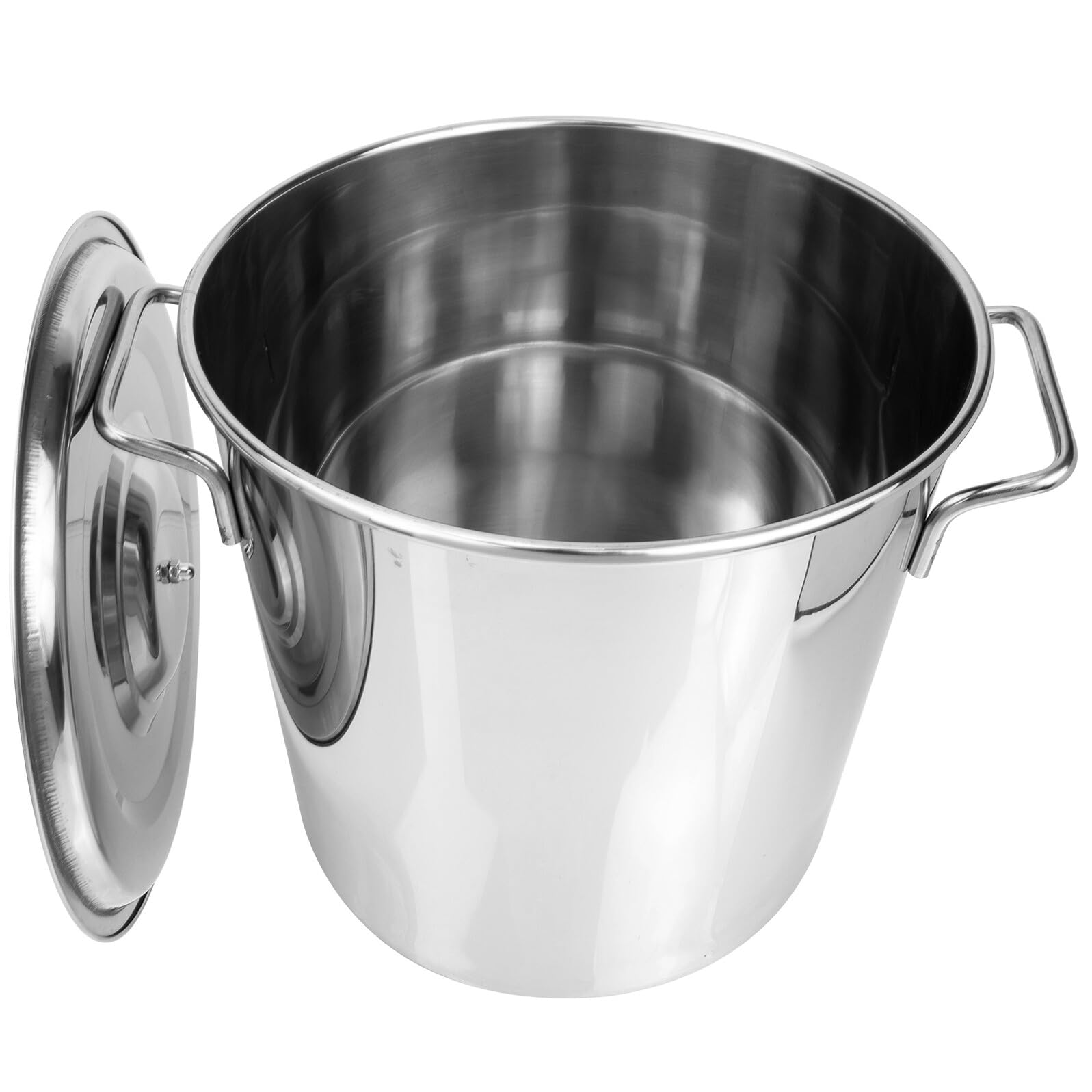 Angoily Pentola per Brodo in Acciaio Inox Manici Resistenti, capacità per Cottura di Frutti di Mare e Zuppe, Design Pratico per Uso Quotidiano in Cucina