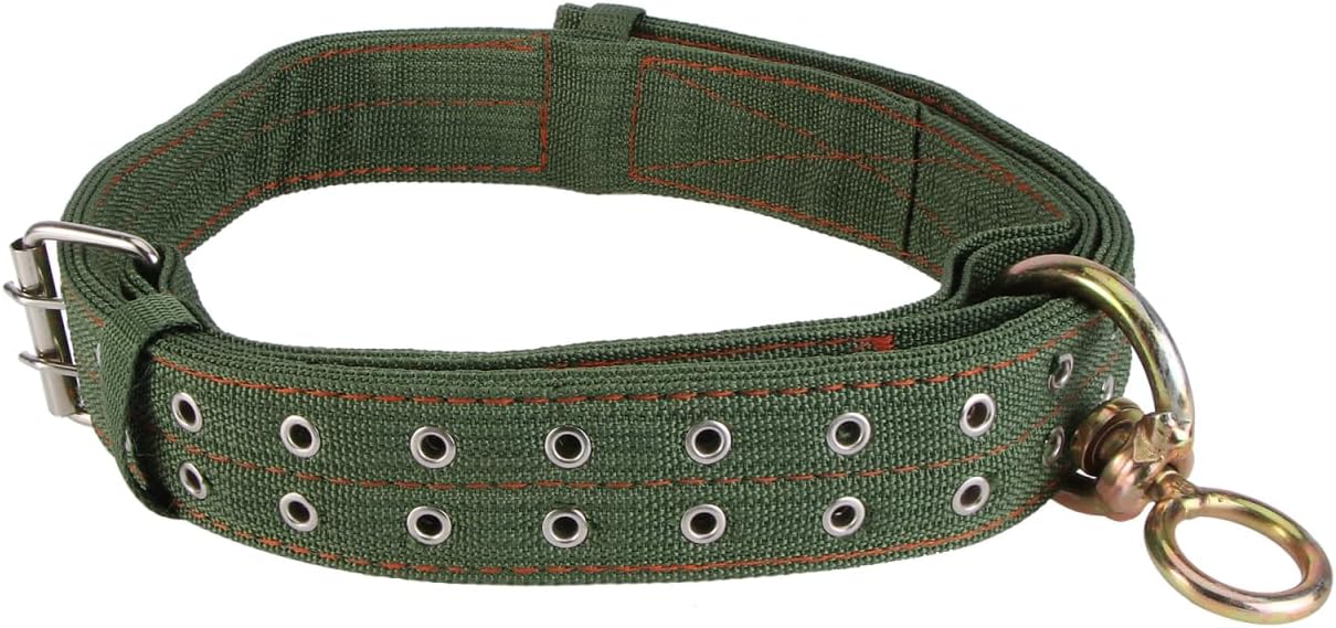 DOITOOL Cow Collar Canvas Calf Collar Neck Strap Adjustable Buckle Livestock Traction Necklace for Farm Animals Sheep Horse Pet Green