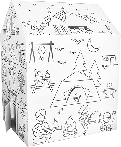 Miniatura 2 de "My Camping Adventure" Colorea tu propia casa de juegos - Abraza la emoción y la alegría de acampar en Lakefront by The Mountain., El mejor arte y
